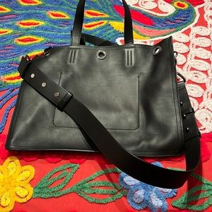 All Saints leather tote bag, black leather in great condition inside and out